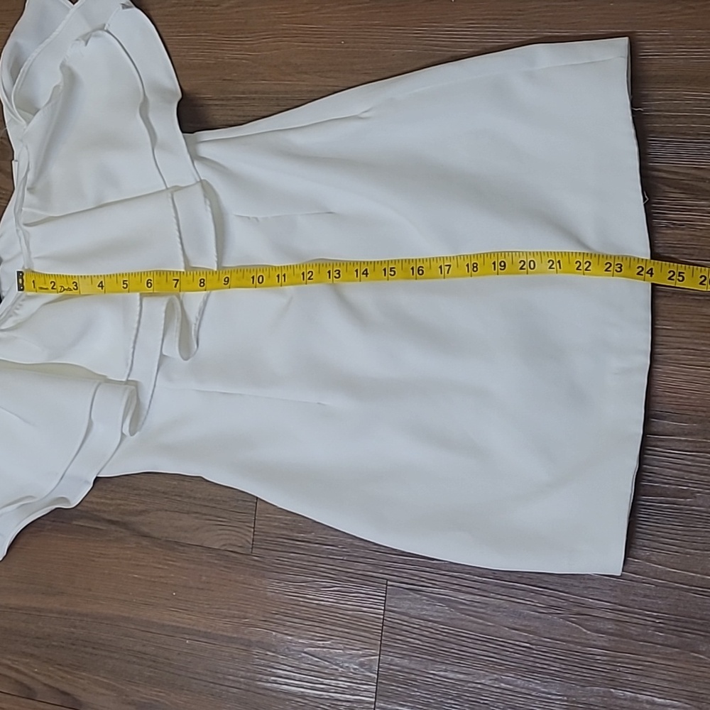DO+BE One Shoulder Cream Dress - Picture 6 of 11